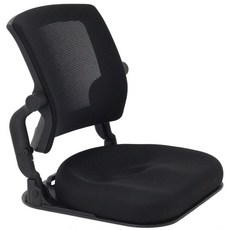 힘모아체어 좌식의자, 블랙+화이트, 1개