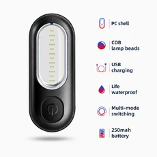 YWEY ROCKBROS 자전거 후면 조명 Led USB 충전식 붉은 빛 경고 초경량 방수 다기능 라이트 액세서리