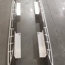 사이드 스텝 옆면 풋페달 더프라임 페달 호환, 조명 없음, 쌍, 그리 원조 페달 (두꺼워짐)