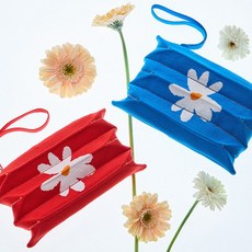 조셉앤스테이시 Lucky Pleats Knit Pouch S Daisy Garden ALL 2762262