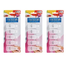 에이부 스마트 쏙오프 네일 클립, 반투명, 3세트
