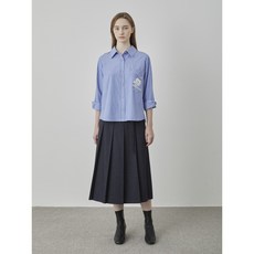 [여성/올리비아로렌] 스트라이프 루즈핏 셔츠 블라우스 VOCNL5S2111