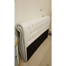 溫妮莎5尺紫色絨布床頭片 柔軟舒適 簡約現代設計 輕鬆安裝