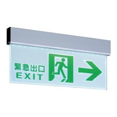 舞光 LED緊急指示燈 向左 向右 出口 雙向 緊急指示燈 自動充電 平常亮 停電亮 緊急照明, 1個