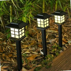야외 정원 장식 태양열 충전 조명 램프 캠핑 산책로 화단 잔디밭 분위기 연출, 상세페이지 참조