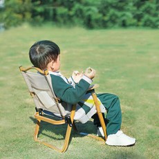 快速出貨 克米特椅 兒童露營折疊椅 成人露營椅 兒童折疊椅 鋁合金 戶外椅 兒童露營椅 野餐椅 折疊椅, 1個, 兒童款-卡其色, 卡其色