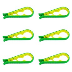 줍줍상점 하별따 만능병따개 6P, 그린, 1세트