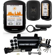내비게이션 및 시그니처 시리즈 전원 번들이 포함된 Garmin Edge 840 소형 GPS 사이클링 휴대용 컴퓨터, Edge 540 Solar, Bike Kit Bundle, 1개