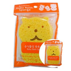예꼬맘 목욕스펀지, 목욕스펀지[골드], 1개