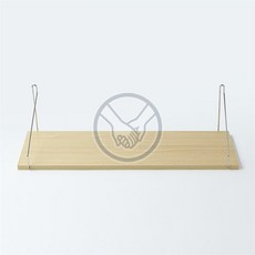더가 무타공 벽선반 50x15cm 내추럴우드