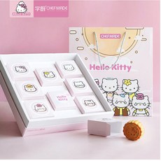 Chefmade學廚kt7081 正版 Hello kitty 中秋冰皮月餅烘焙禮盒, 1盒