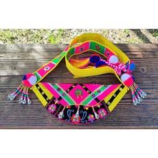 非織不可 原住民服飾 卑南族阿美族肚兜腰帶頭飾綁腿情人袋套裝，展現獨特文化魅力