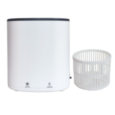 shfahohfoa 迷你活氧殺菌洗衣桶，貼身衣物專用，小空間首選, 白色, A3渦輪清洗+甩乾+藍光消毒