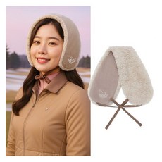 비티알 여성 겨울 베이지 보온 골프 귀마개 BSC402FA7W, LBROWN, FREE, LBROWN, 1개