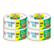 오뚜기 LIGHT&JOY 가벼운참치 야채 100g X 4개 저당 저염 저칼로리