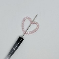 볼펜꾸미기 볼꾸 동대문 꾸미기 DIY AB코팅 하트 링 하트링 핑크 오로라