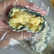 [미소떡방] 옥수수가 톡톡 씹히는 식사대용 영양 간식 기피 옥수수 녹두 앙금 쑥 찹쌀떡 70g 10개