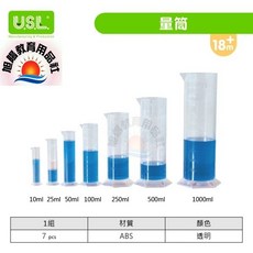 U.S.L. 遊思樂 量筒 7件組 ABS, 1個