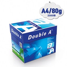 더블에이 복사용지, A4, 2500매