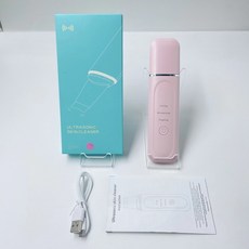 便攜式鏟皮機 聲波震動美容儀 高效清潔居家美容 省時省力黑頭鏟 帶防塵蓋設計 淨透毛孔 清潔高效美容儀, 103粉色鏟皮機