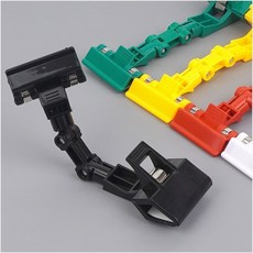 컬러 각도조절 표시판 집게 1P 네임텍 클립 메모꽂이, 그린, 없음