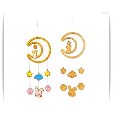 드림캐쳐 모빌 달토끼 밤과꿈 인테리어 차량용 침실 아기방