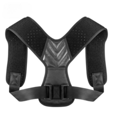 리파니 자세교정밴드 체형교정기 거북목 라운드숄더 어깨 바른자세 목 허리 척추 말린 굽은 체형 남녀공용, 블랙, 1개