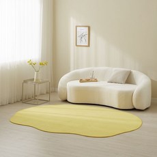 이니띠움 비정형 워셔블 클라우드 단모 러그 카페트_4size 10colors, 레드