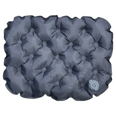 星攀戶外 超輕登山點狀充氣坐墊 露營坐墊加厚7cm登山充氣小屁墊 70g迷你輕量化 TPU防水好攜帶 折疊座墊 露營椅墊, 灰色