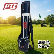 LITE GOLF Caddie Bag 橘色, 深藍色
