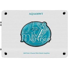 란자르 AQA430WT 1600와트 4채널 미니 모스펫 해상 증폭기, White, Standard Packaging