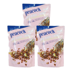 피코크 초코 프로틴 그래놀라, 3개, 350g