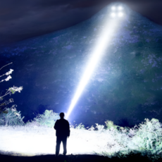 투투 충전식 LED 해루질 헤드랜턴 헤드라이트 헤드램프, 블루+블랙, 1개