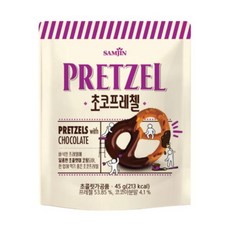 삼진씨엔에프 미니프레첼 초코맛 45g, 10개