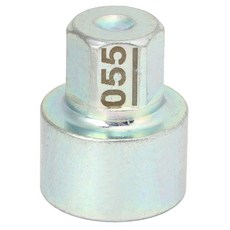 Crumye 휠 락 키 055 M12 x 1.25 도난 방지 러그 너트 제거 렌치 1.5cm 0.6인치 듀얼 육각 허브 나사 소켓 교체 1 3 5 6 7 시리즈 X1 X2 X3