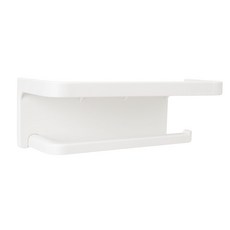 강력접착 라이프툴스 무타공 휴지걸이 핸드폰 거치대, 1개, 퓨어 화이트