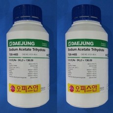 초산나트륨 3수화물 ; 아세트산나트륨 [EP] 500G 1KG (kor) Sodium acetate trihydrate, SAM-EP(500G)