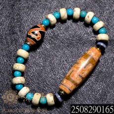 收藏級小年份雙卍字天珠手鍊，獨特設計，優質材料，隔日到貨