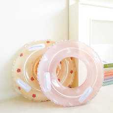 맘노코 보행기튜브 유아동 KC인증 물놀이 튜브, 1개, 유아동 보행기 튜브(눈덧신토끼 핑크)