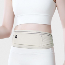 루나리 초경량 메쉬 야광 방수 고급형 러닝 클립 벨트, 화사한 그레이, 1개