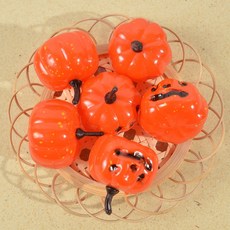 嗨購 3.5cm 萬聖節 仿真鬼臉 塑膠南瓜 飾品配件批發, 1個, 桔色