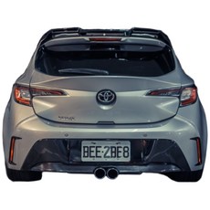 auris corolla sport專用三孔尾翼，免鑽孔安裝空力套件，提升操控與運動感, 亮黑, 1個
