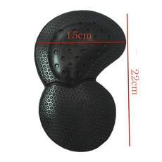 RZ-LABS CE2級認證蜂巢式慢回彈護具, 1個, 傳統加強型護髖骨(黑色兩塊)