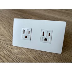 Panasonic ADVANCE 雙插座面板, 1個, 霧白色蓋板/白色插座