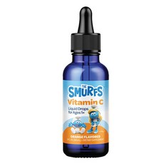 THE SMURFS 藍色小精靈 維生素C液態滴劑 柳橙風味, 1瓶, 60ml