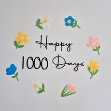 레몬스튜디오 아기 셀프촬영소품 펠트숫자 세트 기념일 촬영 성장사진, 1세트, 1000일