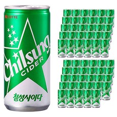 롯데 칠성사이다 210ml 60캔 (30캔 2박스)_Berra_, 60개