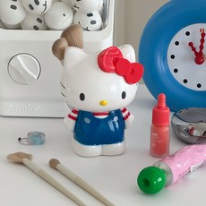 헬로키티 꽂이함 다용도 꽂이 펜홀더 브러쉬홀더 산리오 보관함, 화이트, 1개