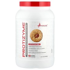 Metabolic Nutrition Protizyme® 특수 설계 단백질 버터 피칸 쿠키 (2lb) - 907 g, 1개