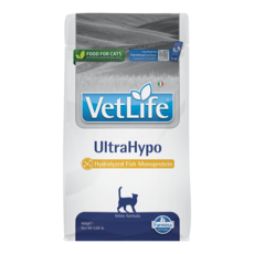VetLife UltraHypo 極低敏貓糧 單一水解魚蛋白配方 400g, 1個, 低敏